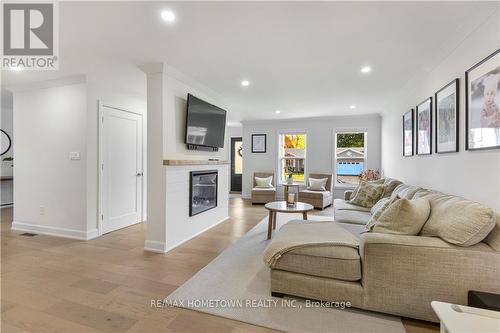 114 Chipman Road, Brockville, ON - Indoor Photo Showing Living Room With Fireplace