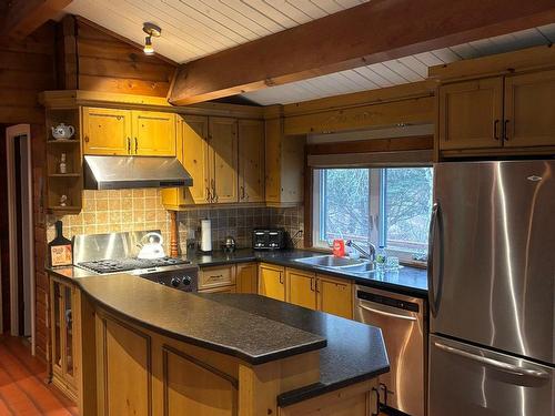 Cuisine - 361 Av. De L'Église, Saint-Sauveur, QC - Indoor Photo Showing Kitchen With Double Sink