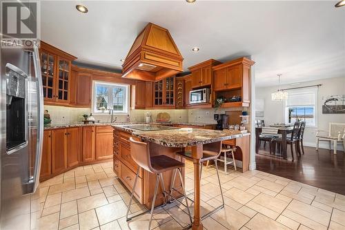 Custom built chef kitchen with granite counters and Italian Cermaic floors - 36 R1 Road, Smiths Falls, ON - Indoor Photo Showing Other Room