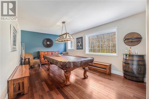 Stone Gas Fireplace makes this cosy all year round - 36 R1 Road, Rideau Lakes, ON - Indoor Photo Showing Living Room With Fireplace