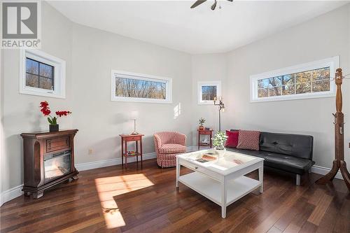 Upper landing is a beautiful space to relax - 36 R1 Road, Rideau Lakes, ON - Indoor Photo Showing Living Room