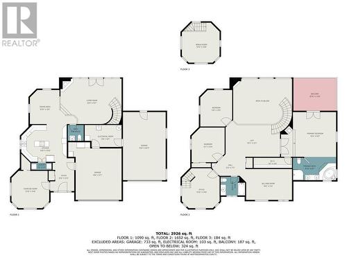 Floor Plan of all three floors - 36 R1 Road, Smiths Falls, ON - Other