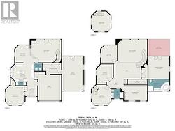 Floor Plan of all three floors - 