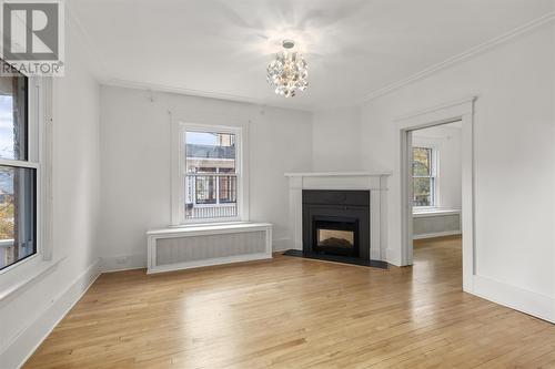 129 Leo Ave, Sault Ste. Marie, ON - Indoor Photo Showing Living Room With Fireplace