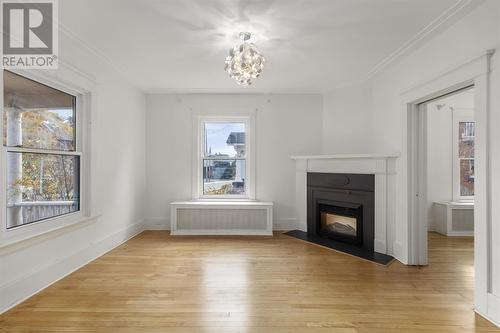 129 Leo Ave, Sault Ste. Marie, ON - Indoor Photo Showing Living Room With Fireplace