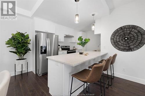 2550 Sandwich West Parkway Unit# 216, Lasalle, ON - Indoor Photo Showing Kitchen With Stainless Steel Kitchen With Upgraded Kitchen