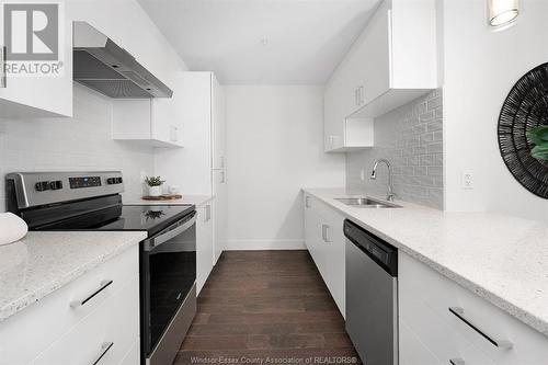 2550 Sandwich West Parkway Unit# 216, Lasalle, ON - Indoor Photo Showing Kitchen With Stainless Steel Kitchen With Upgraded Kitchen