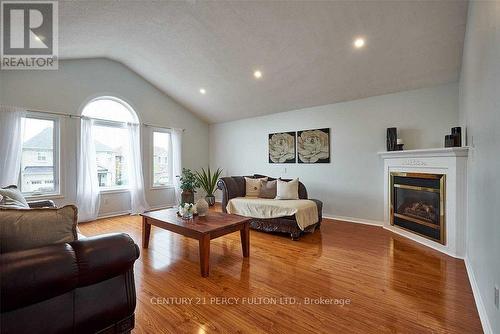 1754 Silver Maple Drive, Pickering, ON - Indoor Photo Showing Living Room With Fireplace