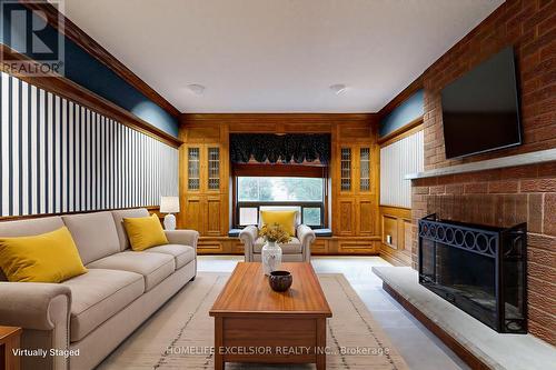 18 Waterwheel Street, Markham, ON - Indoor Photo Showing Living Room With Fireplace