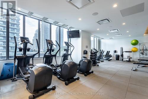 3901 - 70 Annie Craig Drive, Toronto, ON - Indoor Photo Showing Gym Room