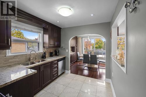 16 Brisco Street, Brampton, ON - Indoor Photo Showing Kitchen With Double Sink