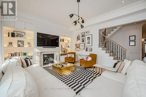 3100 Daniel Way, Oakville, ON - Indoor Photo Showing Living Room With Fireplace