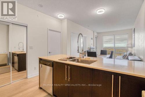 1403 - 510 Curran Place, Mississauga, ON - Indoor Photo Showing Kitchen With Double Sink