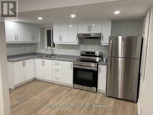 Lower - 9 Holmstead Court, Brampton, ON - Indoor Photo Showing Kitchen With Double Sink