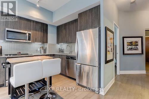 602 - 20 Shore Breeze Drive, Toronto, ON - Indoor Photo Showing Kitchen With Stainless Steel Kitchen With Upgraded Kitchen