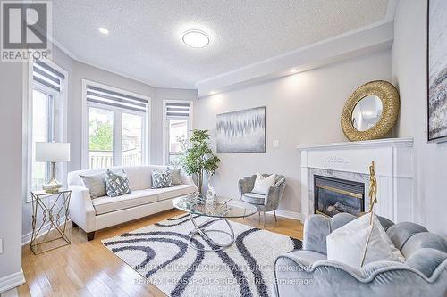 58 St Damian Avenue, Vaughan, ON - Indoor Photo Showing Living Room With Fireplace