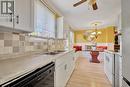 3980 Lennon Court, Windsor, ON  - Indoor Photo Showing Kitchen With Double Sink 