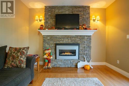 76 Prince Charles Cres, Sault Ste. Marie, ON - Indoor Photo Showing Living Room With Fireplace