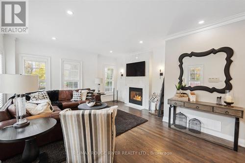 11 Mcbeth Place, Whitby (Brooklin), ON - Indoor Photo Showing Living Room With Fireplace