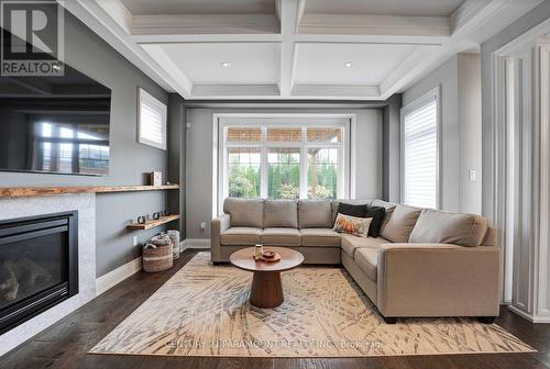 6 Legendary Circle, Brampton, ON - Indoor Photo Showing Living Room With Fireplace