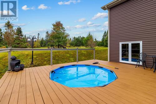 55 Woodview Place, Conception Bay South, NL - Outdoor With Above Ground Pool With Deck Patio Veranda