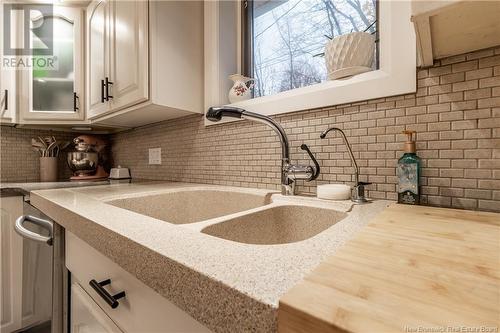 136 Water Street, Woodstock, NB - Indoor Photo Showing Kitchen With Double Sink