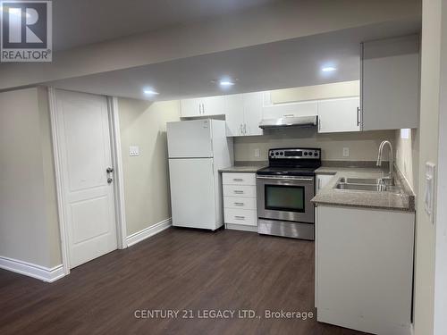 Bsmt - 1 Marlborough Street, Brampton, ON - Indoor Photo Showing Kitchen With Double Sink