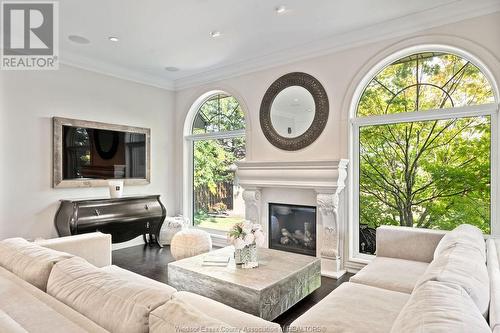 490 Allison Crescent, Tecumseh, ON - Indoor Photo Showing Living Room With Fireplace