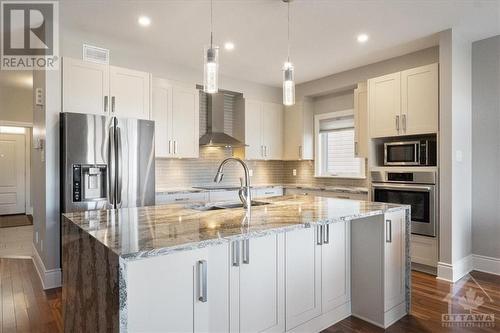 740 Cartographe Street, Ottawa, ON - Indoor Photo Showing Kitchen With Upgraded Kitchen