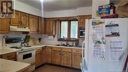 2539 Weldfield-Collette Road, Collette, NB - Indoor Photo Showing Kitchen With Double Sink