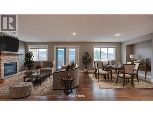 7104 Lakeridge Drive, Vernon, BC - Indoor With Fireplace