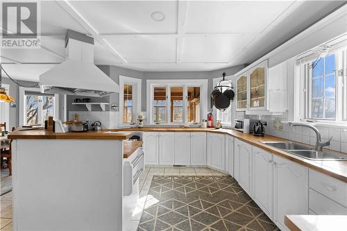 1072 Lake Dore Road, Golden Lake, ON - Indoor Photo Showing Kitchen With Double Sink