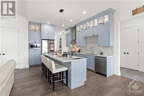 Luxury kitchen - 13708 County Rd 15 Road, Merrickville, ON - Indoor Photo Showing Kitchen With Stainless Steel Kitchen With Upgraded Kitchen