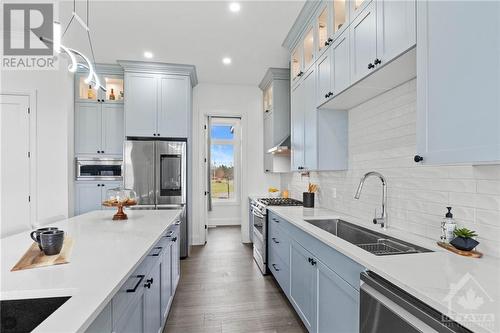 13708 County Rd 15 Road, Merrickville, ON - Indoor Photo Showing Kitchen With Double Sink With Upgraded Kitchen