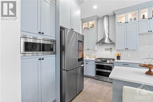 high end appliances with smart fridge - 13708 County Rd 15 Road, Merrickville, ON - Indoor Photo Showing Kitchen With Stainless Steel Kitchen With Upgraded Kitchen