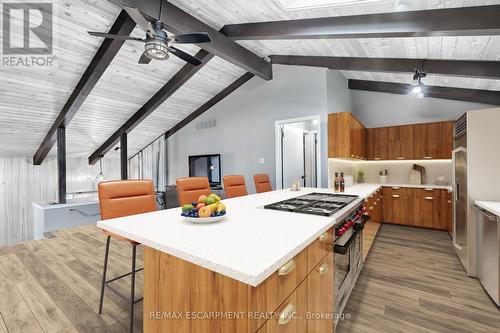 60 Atkinson Boulevard, Hamilton, ON - Indoor Photo Showing Kitchen With Double Sink