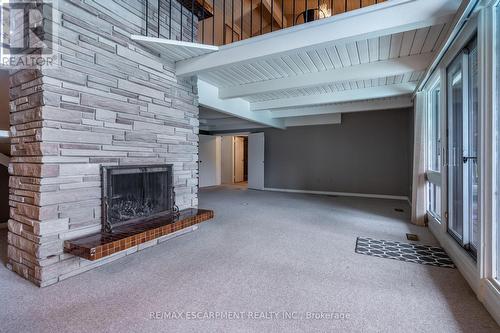 60 Atkinson Boulevard, Hamilton, ON - Indoor With Fireplace