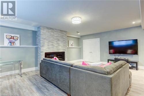 30 Lakeshore Road, Wasaga Beach, ON - Indoor Photo Showing Living Room With Fireplace