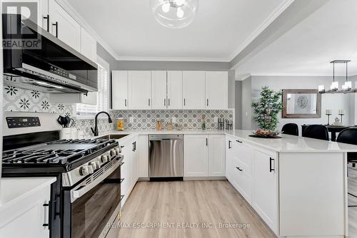 77 Inchlee Drive, Hamilton, ON - Indoor Photo Showing Kitchen With Upgraded Kitchen