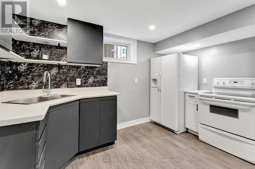 77 Inchlee Drive, Hamilton, ON - Indoor Photo Showing Kitchen With Double Sink