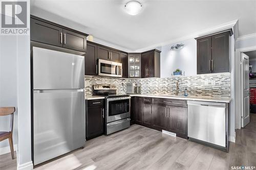 307 225 Hassard Close, Saskatoon, SK - Indoor Photo Showing Kitchen With Stainless Steel Kitchen With Upgraded Kitchen