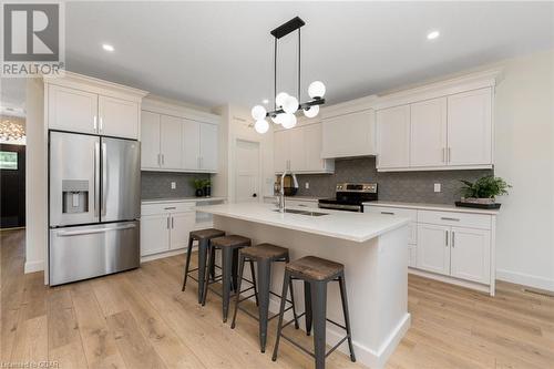 38 Faith Drive, Drayton, ON - Indoor Photo Showing Kitchen With Stainless Steel Kitchen With Upgraded Kitchen