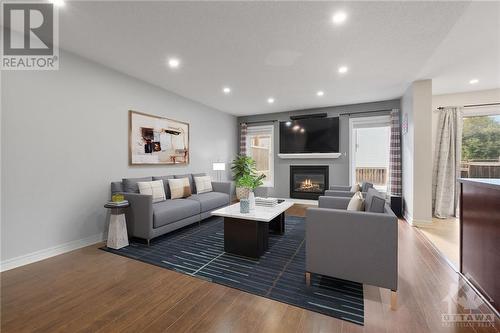 238 Serena Way, Ottawa, ON - Indoor Photo Showing Living Room With Fireplace