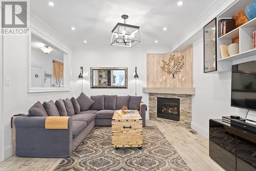 56 Tiana Court, Vaughan, ON - Indoor Photo Showing Living Room With Fireplace