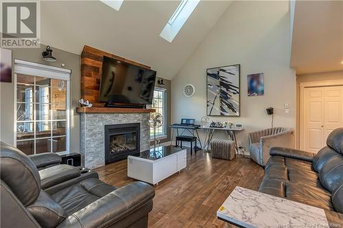 733 Chartersville, Dieppe, NB - Indoor Photo Showing Living Room With Fireplace