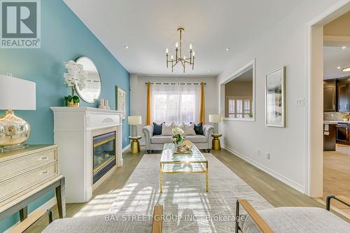 1034 Agram Drive, Oakville, ON - Indoor Photo Showing Living Room With Fireplace