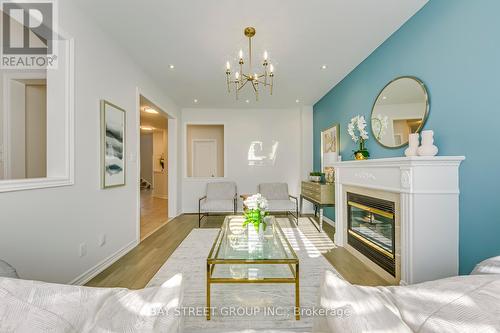 1034 Agram Drive, Oakville, ON - Indoor Photo Showing Living Room With Fireplace