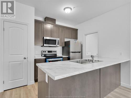 1888 Westview Park Boulevard Unit# 416, Lasalle, ON - Indoor Photo Showing Kitchen With Double Sink