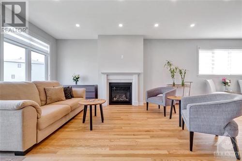 868 Snowdrop Crescent, Ottawa, ON - Indoor Photo Showing Living Room With Fireplace