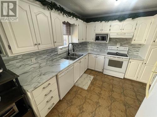 7 Kings Road, Bishop'S Falls, NL - Indoor Photo Showing Kitchen With Double Sink